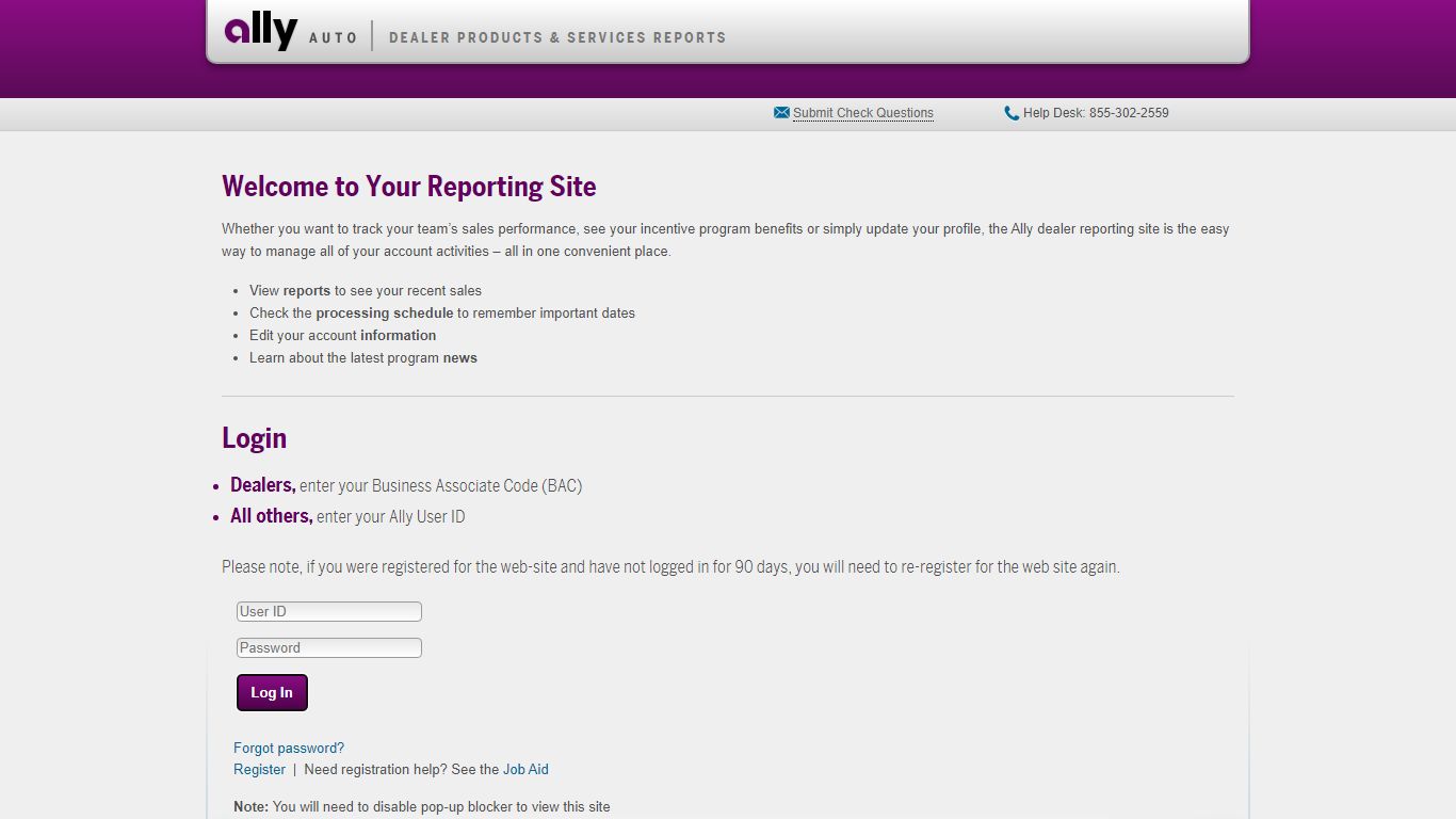 Ally DP&S Reports
